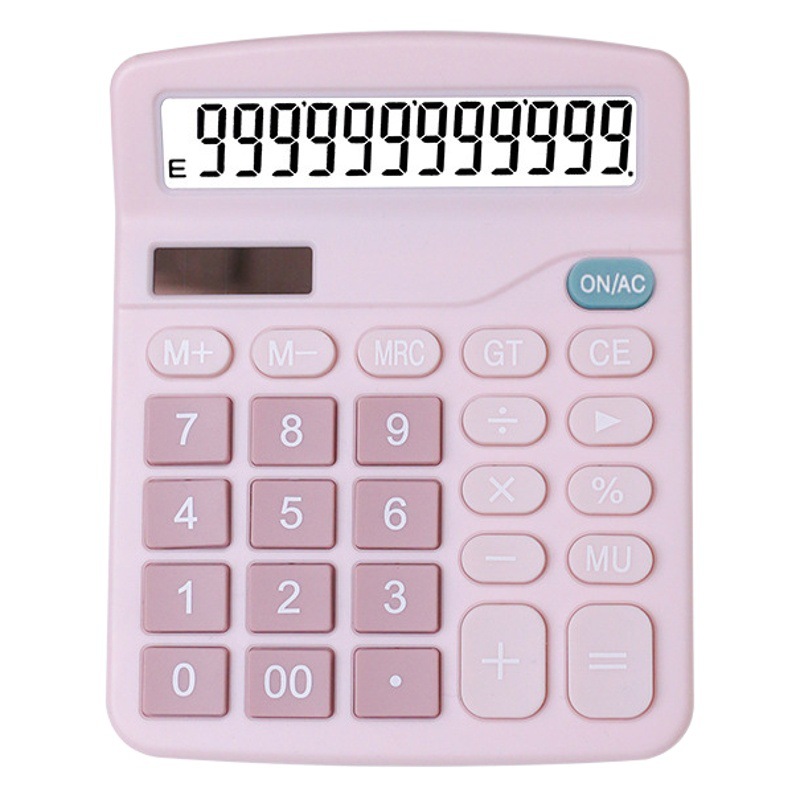 837 Calculator 12 Bit Dual Power Small Portable Student Accounting Solar Calculator Financial Calculator
