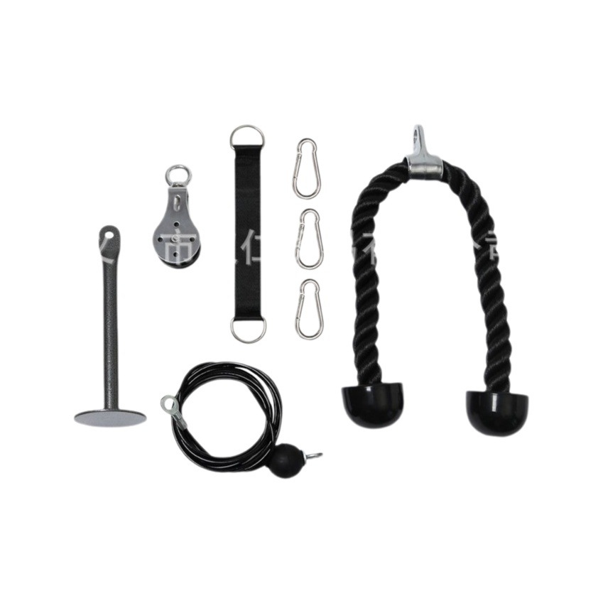 Triceps Trainer Wire Rope High Pull-down Gantry Pulley Household Horizontal Bar Fitness Equipment Puller