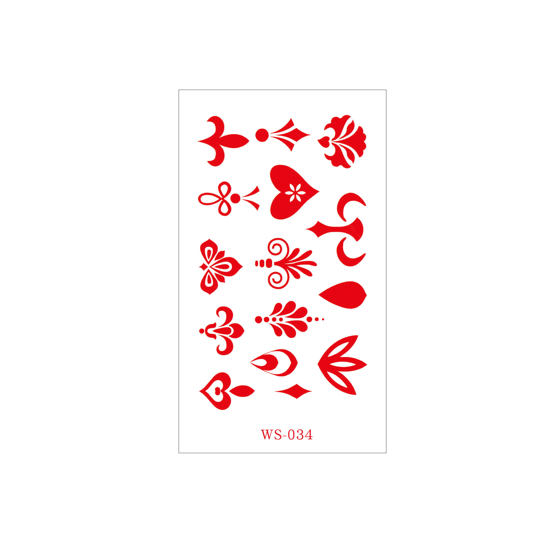 Picture of New Nezha Acrylic Face Tattoo Sticker Children's Forehead Print Eyebrow Sticker Waterproof Sweat Painted Face Sticker
