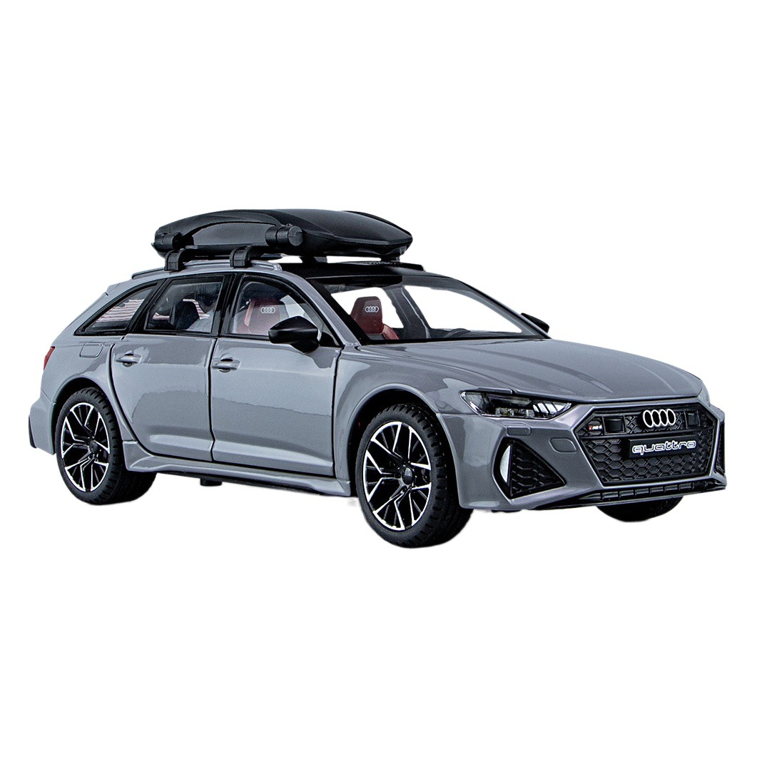 1;24 Austrian RS6 Alloy car model six open door back force with sound and light cross-border hot new products