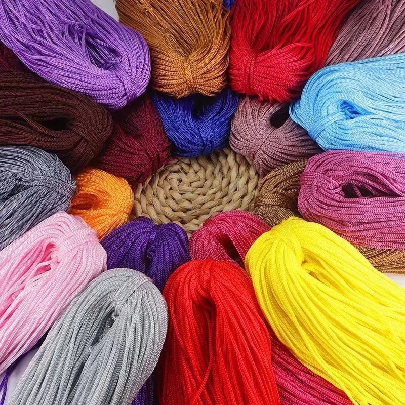 Handmade light body woven hat thick thread ice silk thread big handle hook hat thread thick ice silk thread spring and autumn summer wear