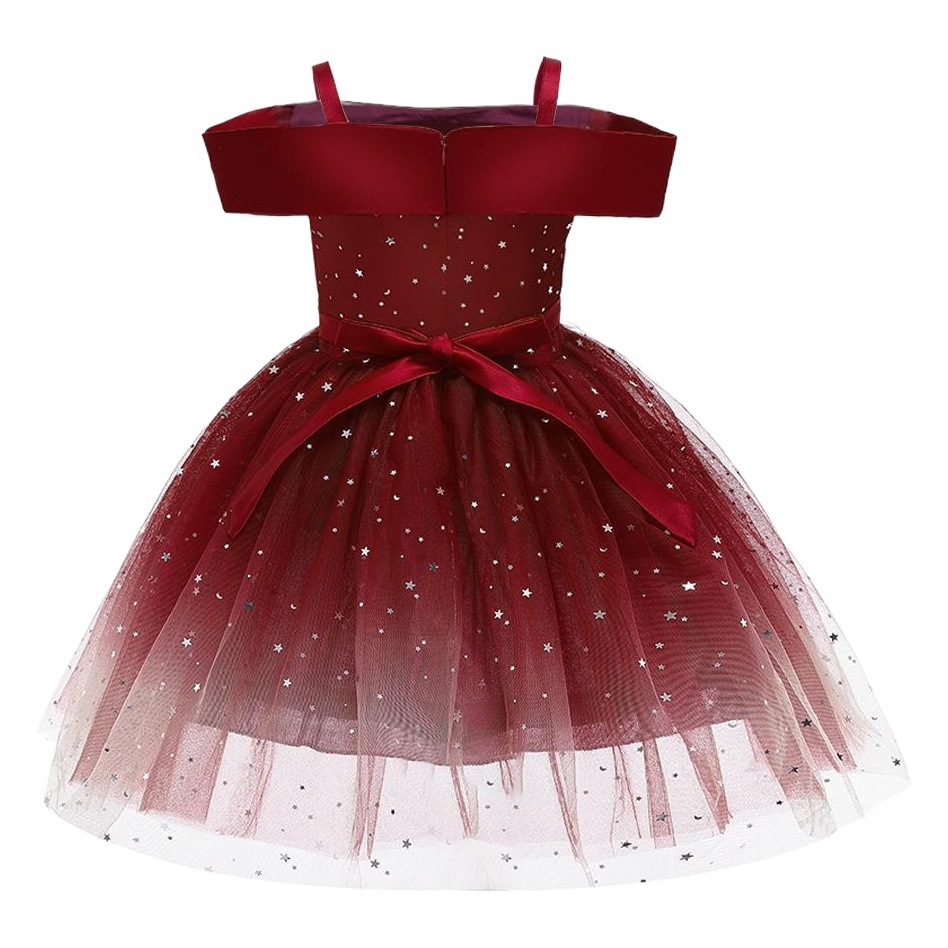 Children's Formal Dress, Girls' Tulle Puffy Dress, Girls' Runway Show Piano Performance Dress, Children's Gowns, European and American Style
