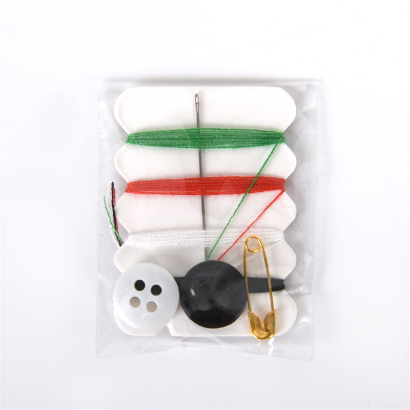 Picture of Household sewing kit disposable six-thread ordinary buckle sewing kit travel hotel hand stitching storage bag color sewing box