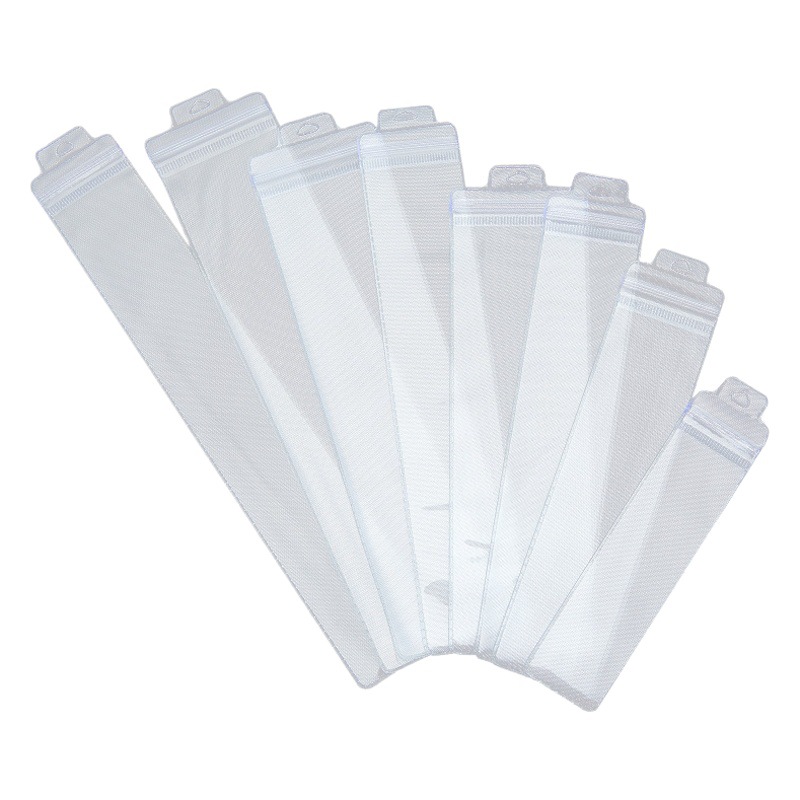 pvc packaging bag plastic transparent frosted watch eyebrow pencil cosmetic tool bag hardware tableware plastic Ziplock bag