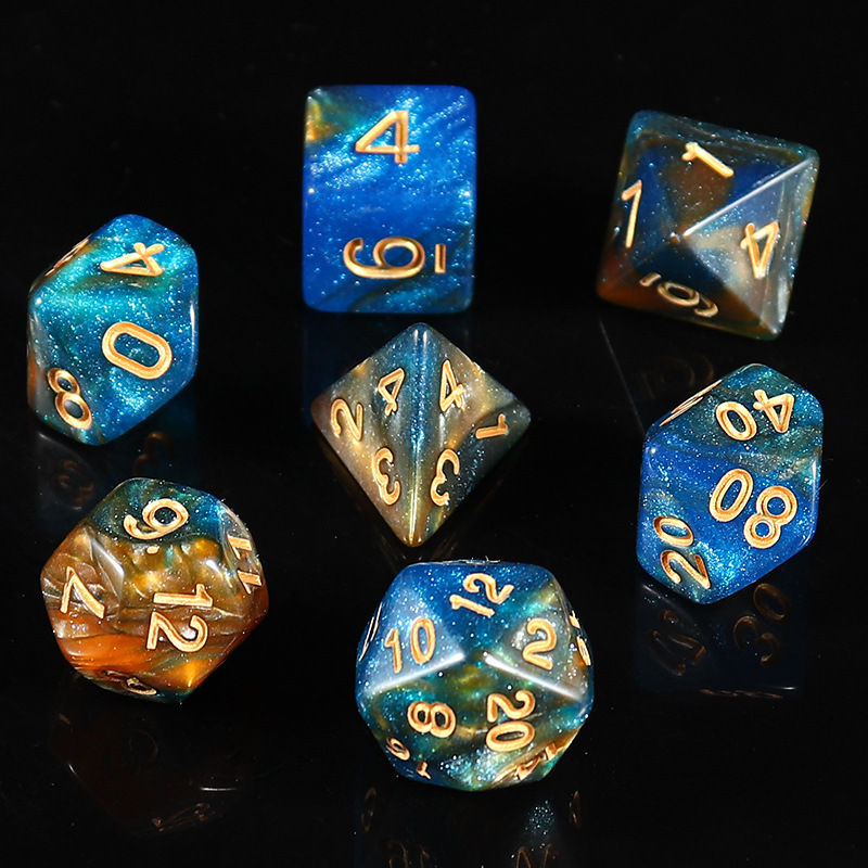 Picture of Star new multi-sided dice digital dice running group table game accessories 4/6/8/10/12/20 sieve props