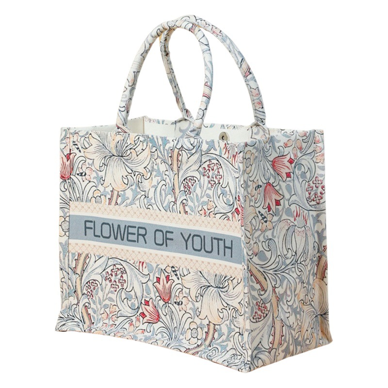Morris Canvas Bag Custom Spot Laminated Canvas Bag Green Shopping Bag Hidden Buckle Canvas Tote Bag Tote Bag