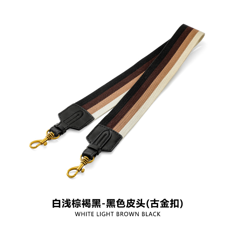 Picture of F-91 Suitable for Bag Crossbody Strap Colorful Easy-to-Rap Contrast Canvas Bag Strap Widened Non-adjustable Shoulder Strap