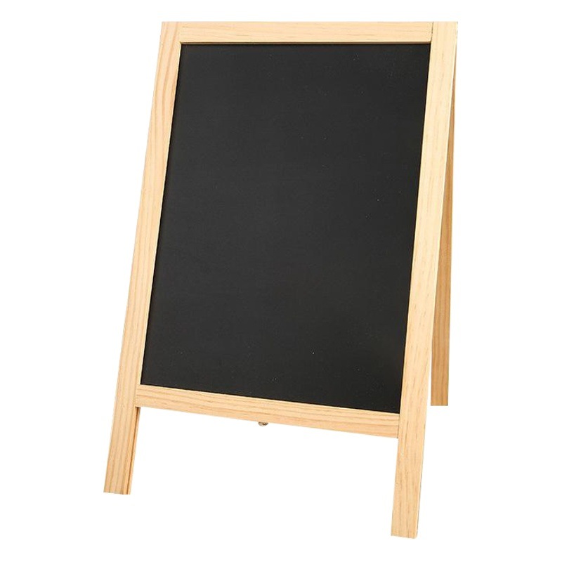 Creative Bar Bracket Type Double-Sided Wooden Drawing Board Shop Advertising Home Teaching Mini Message Board Small Blackboard