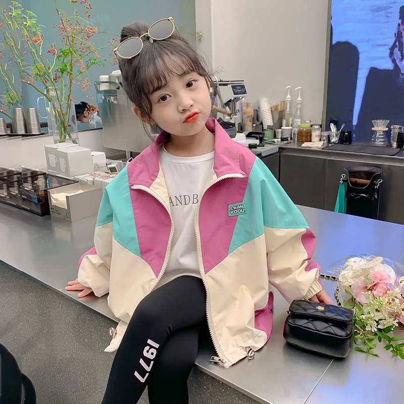 Picture of Girls' autumn coat 2023 new baby girls' spring clothes coat fashionable fashionable fashionable children's coat Spring