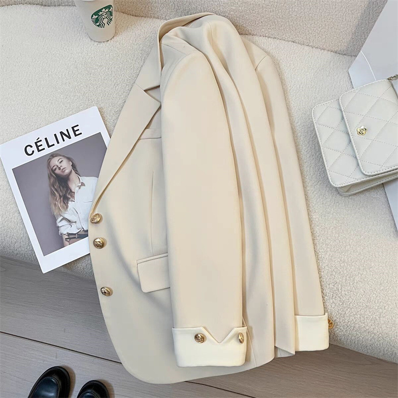 Picture of White Suit Jacket for Women 2025 Spring New Style Casual Elegant Lady High-End Street Style Popular Suit This Year