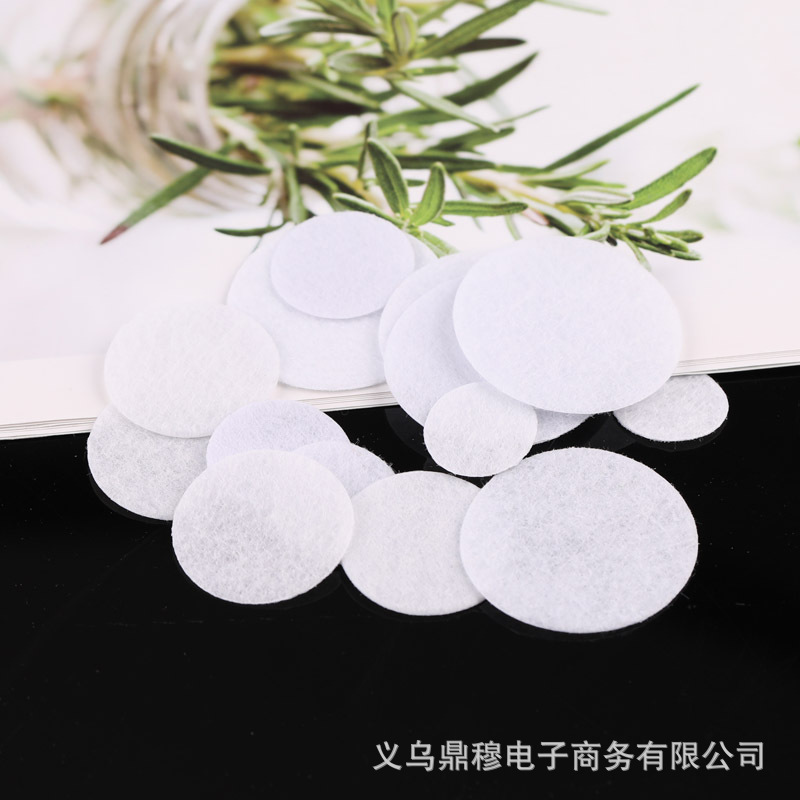 DIY Headwear Accessories Gasket Film Round Black and White Color Non-woven Felt