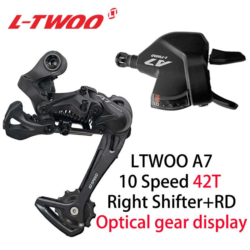 Picture of Ltwoo A7 Mountain Bike Transmission 1/3X10 Speed Window Version Thumb Shift Front Shift Long Legs and Rear Shift