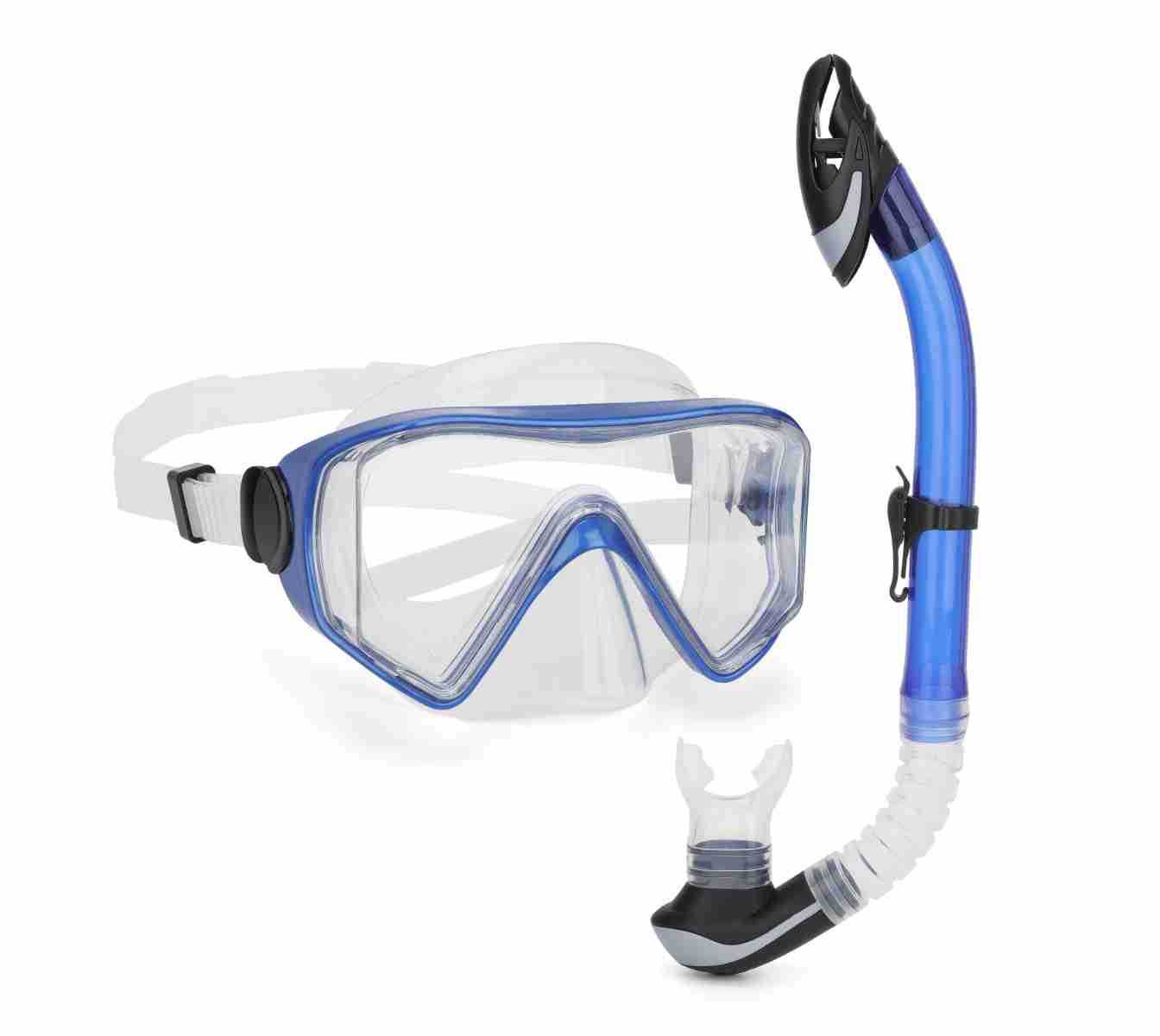 Picture of Wave Promotion Professional Snorkeling Two-Piece Equipment Diving Goggles Snorkel Snorkel Large Frame Large Field of View