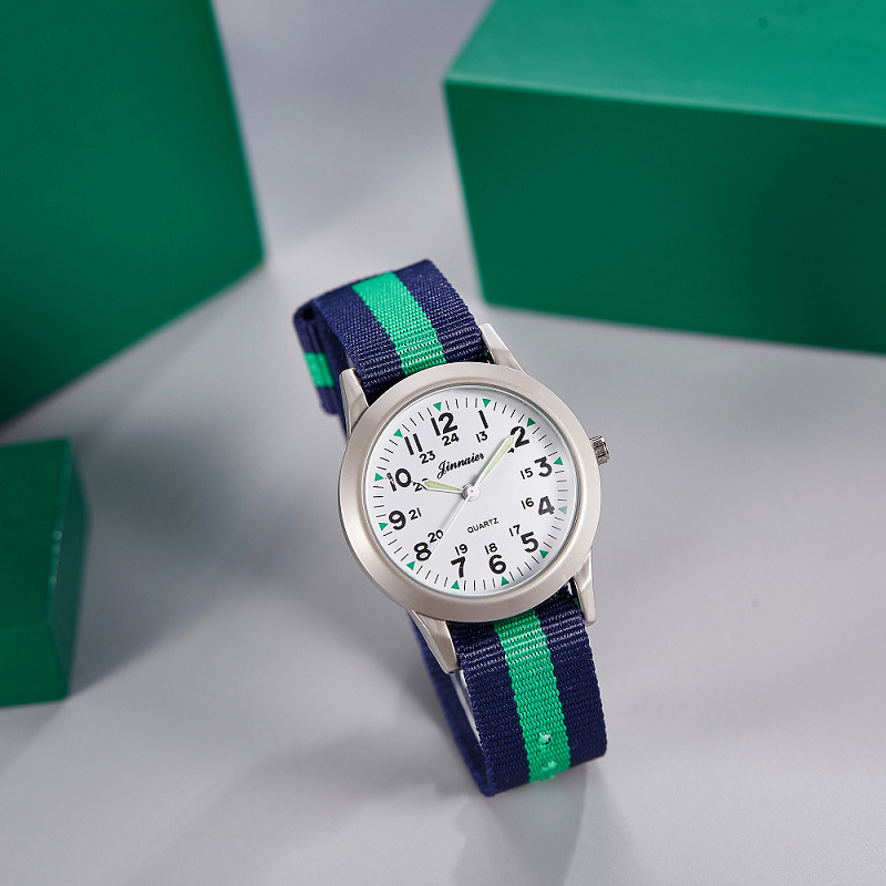 Picture of Student Casual Canvas Woven Watch with Pin Buckle Watch Pointer Manufacturer Popular Cross-Border Wholesale Watch