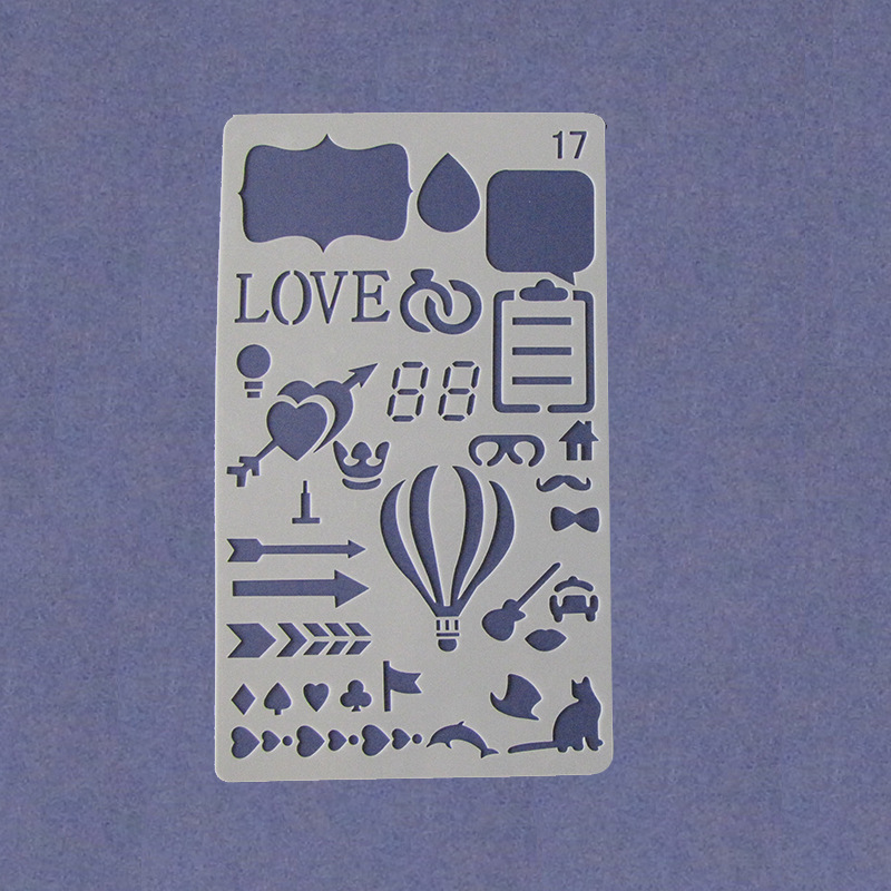 Picture of Amazon Hand Account Drawing Template Bookkeeping DIY Handmade Hollow Edition Account Book Theme Drawing Lace Ruler