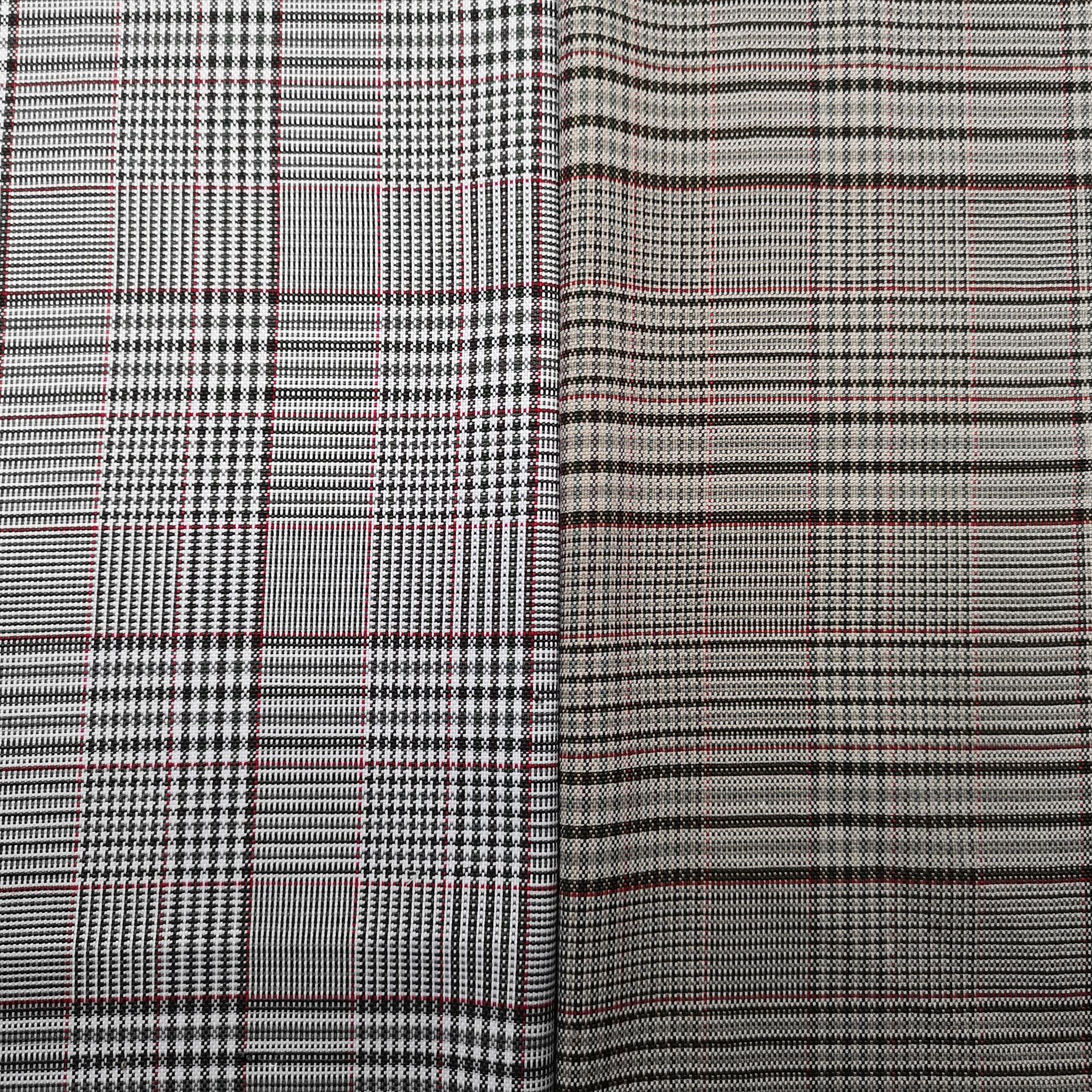 TR stretch yarn-dyed plain color plaid secondary animation clothing windbreaker short skirt pants luggage spot supply