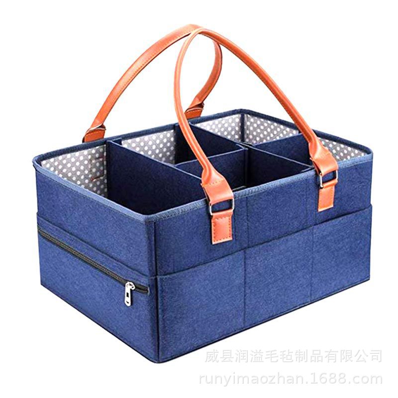 Felt Diaper Storage Bag Felt Diaper Bag Mommy Storage Bag Sundries Finishing Felt Storage Bag Set