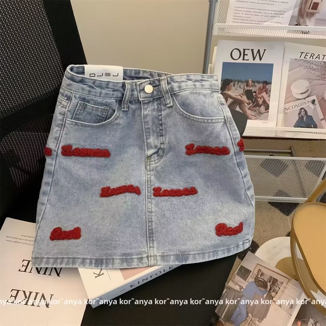 Harajuku Type A Lazy Fashionable All-match Short Skirt Elegant Popular High Waist Women's Simple Skirt 2023 New Fashion