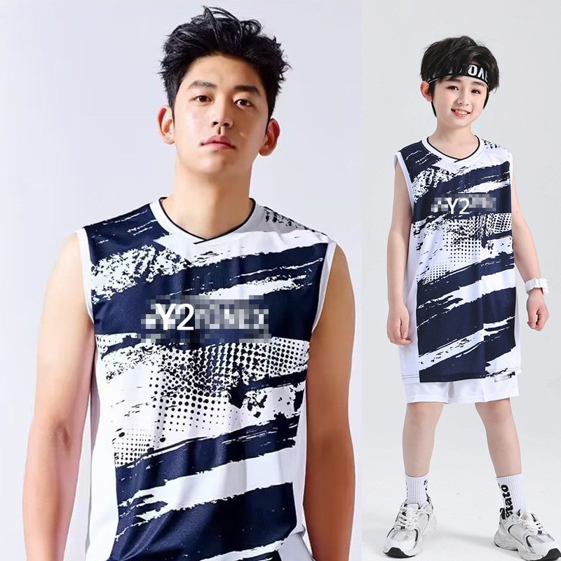 Sleeveless Badminton Clothing Men's Children's Vest Jersey Short-sleeved Tennis Clothing Training Clothing Summer Competition Team 22063