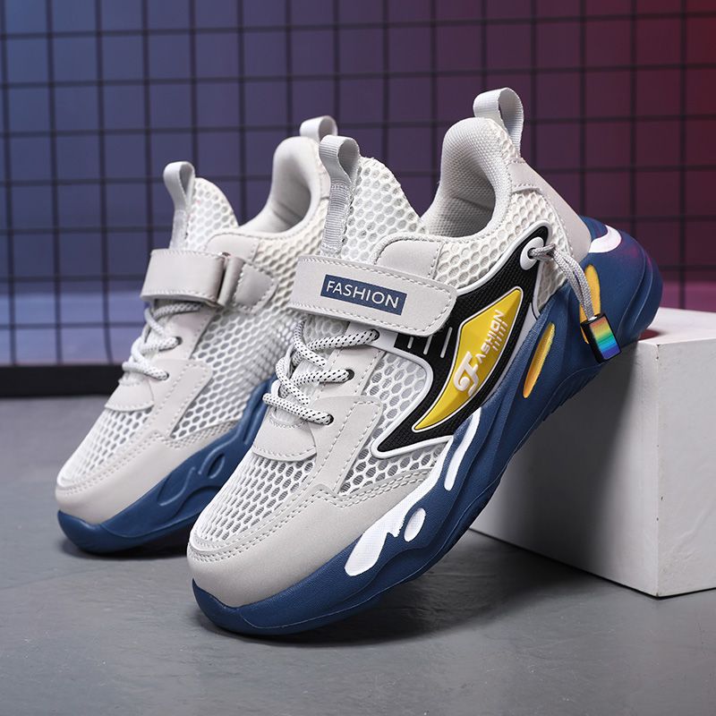 Children's Shoes Sports Shoes 2024 Summer Mesh Breathable Soft Sole Running Shoes Casual Shoes Mesh Shoes Primary School Students Trend
