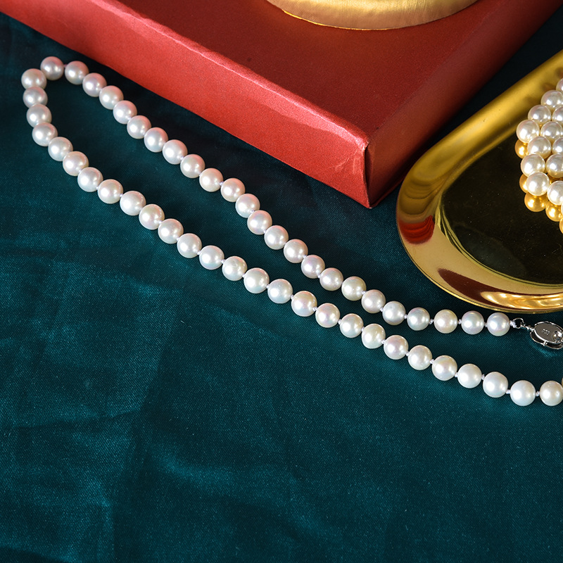 Picture of Natural Freshwater Pearl Necklace Women Send Mother Mother-in-law Wife Lover Mother's Day Gift Temperament Pearl Necklace