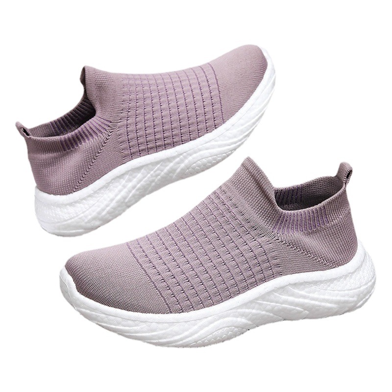 2023 New Men's Shoes Fashion Casual Shoes Breathable Sneakers Lovers Shoes Flying Woven Popcorn Men's Shoes Lightweight Trendy Shoes