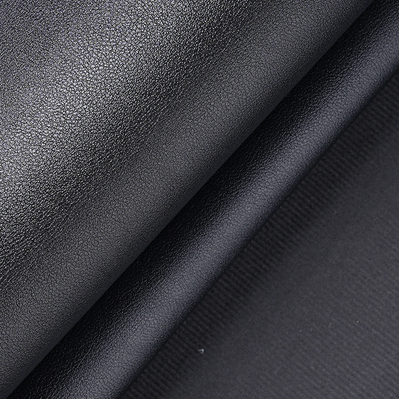 Pvc 1.2 Thick Nappa Pattern Sheepskin Imitation Cotton Velvet Bottom Leather for Bags, Sofas, Car Seat Cushions, Thick Leather, Belt Leather, Artificial Leather