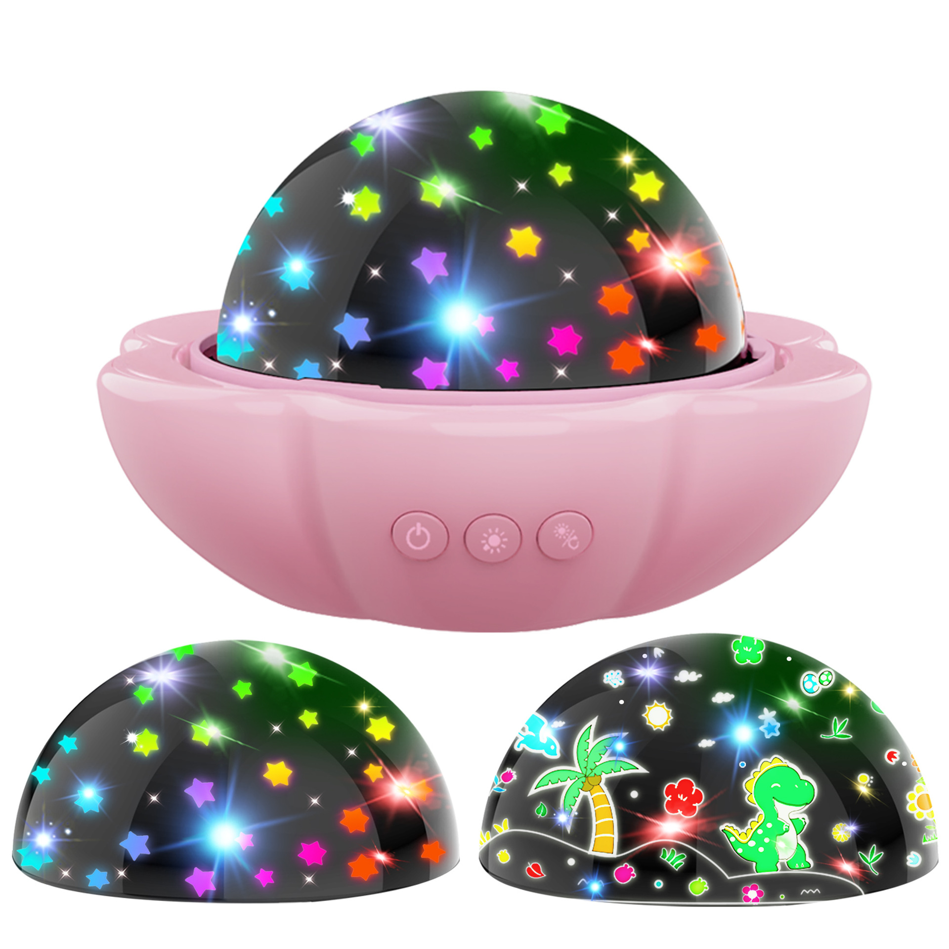 Cross-Border Hot Selling Lucky Flower Projection Lamp Bedroom Starry Sky Ceiling Children's Sleeping Atmosphere Holiday Gift Starry Sky Lamp