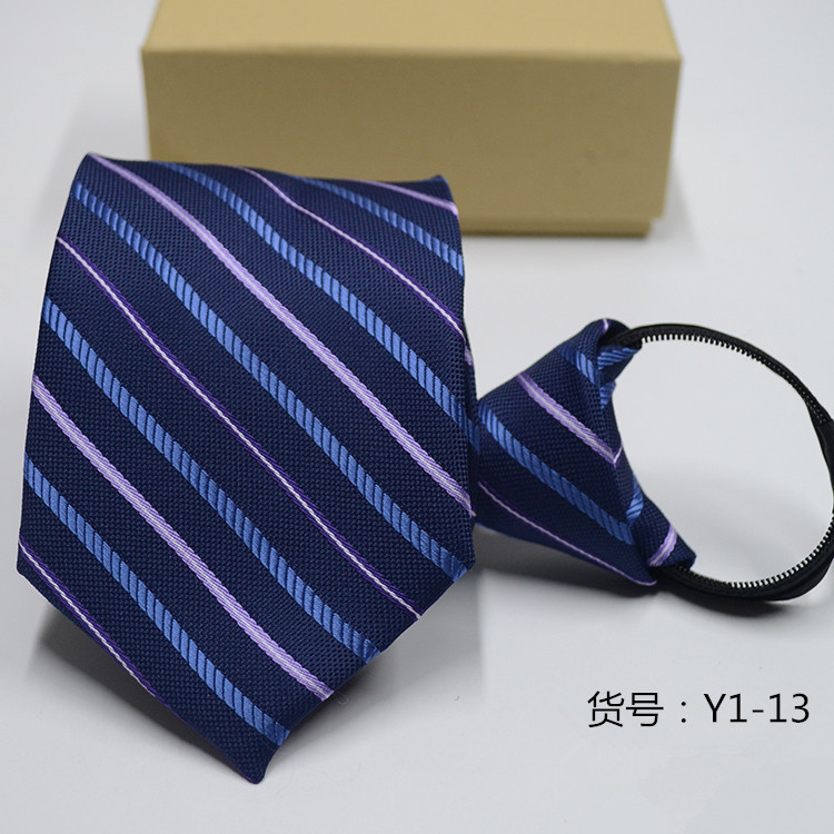 Picture of Men's Easy-To-Pull Casual Zipper Tie New Korean Style Professional Formal Wear Convenient Lazy Tie Ready for Sale