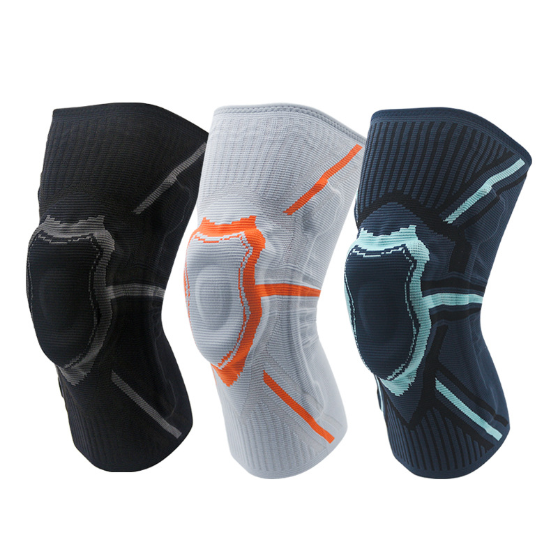 Picture of Sports Knee Pads Nylon Knitted Knee Pads Cycling Basketball Knee Pads Silicone Men's and Women's Support Protection Knee Sports Protective Gear