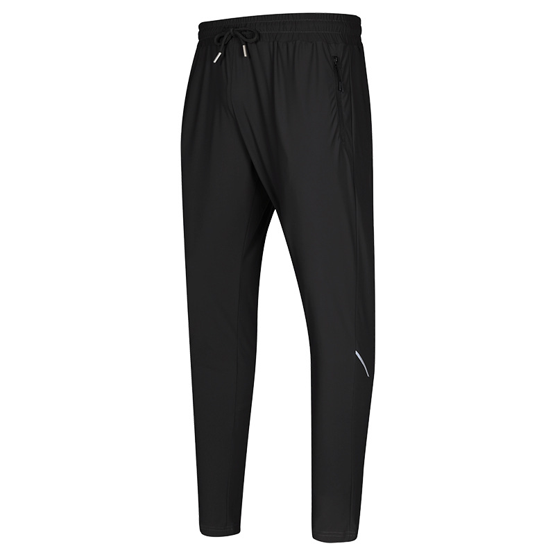 Picture of Ice Silk Stretch Quick-drying Pants Sports Pants Men's Thin Casual Foot-collecting Foot-binding Loose Summer Draping Anti-wrinkle Long Pants