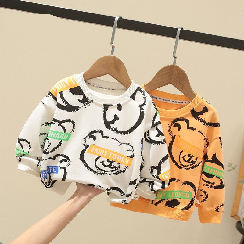 Baby children's clothing boys' sweater Spring and Autumn 2023 new children's spring clothes one boy trendy handsome autumn clothes