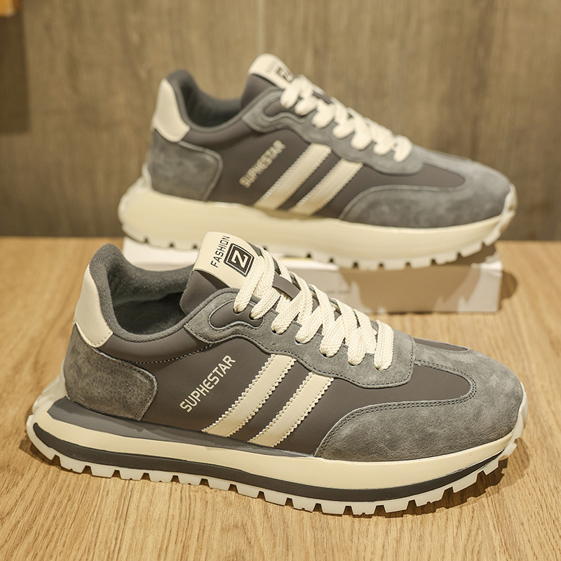 Men's Shoes Winter 2024 New Breathable Casual All-match sneaker Men's Outdoor Soft Sole Increased Running Forrest Gump Trendy Shoes