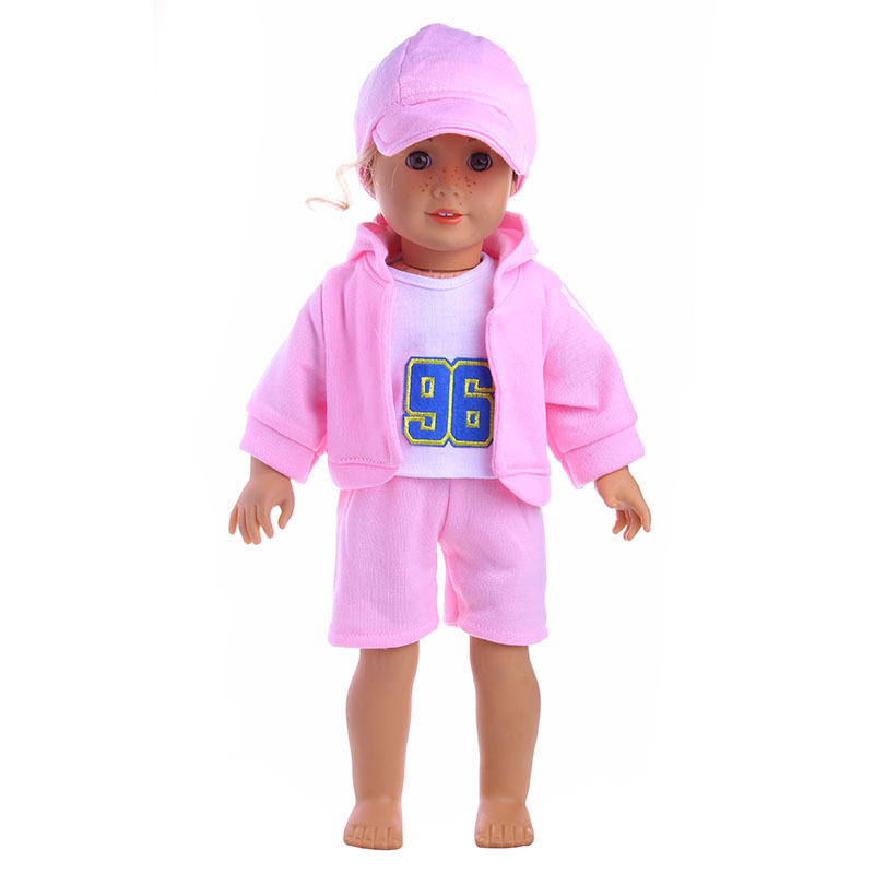 Picture of 18inch American Girl Doll Accessories Sportswear Set 43cm Xiafu Baseball Clothes Direct from Manufacturer Clothing