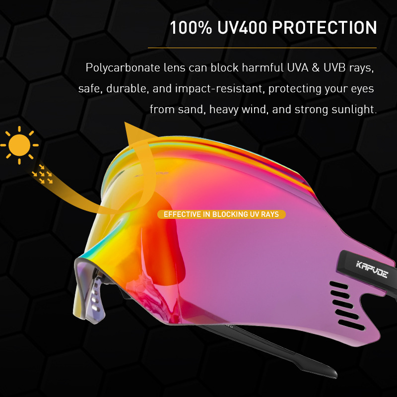 Picture of Kapvoe Explorer Cycling Glasses Running Mountaineering Men's and Women's Cycling Goggles Anti-Ultraviolet