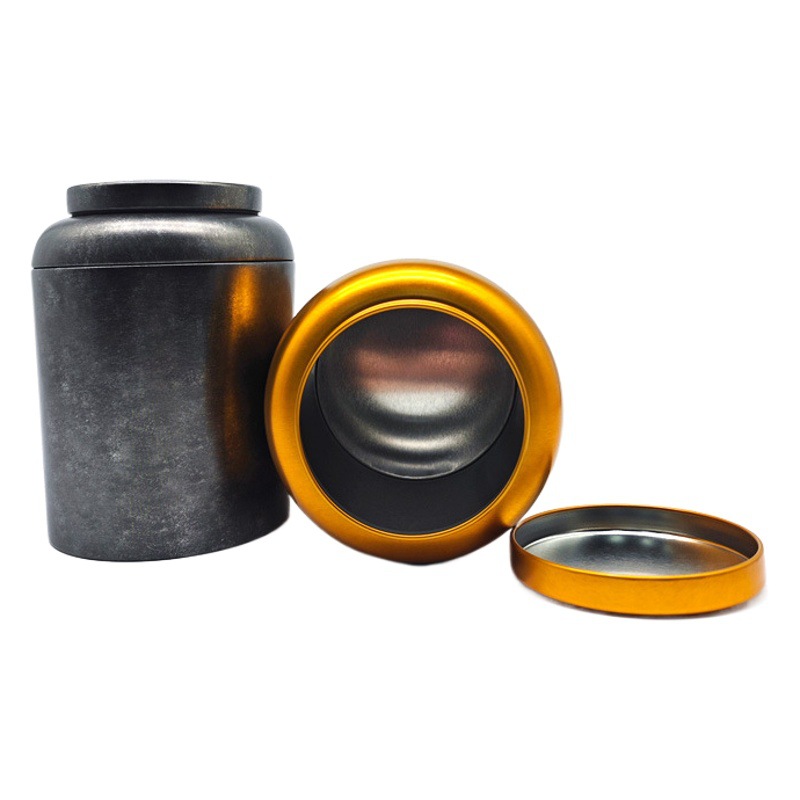 Picture of Spot Conical Tinplate Tea Tin Can Wine Jar Tea Can 250g Exquisite Tea Tin Can