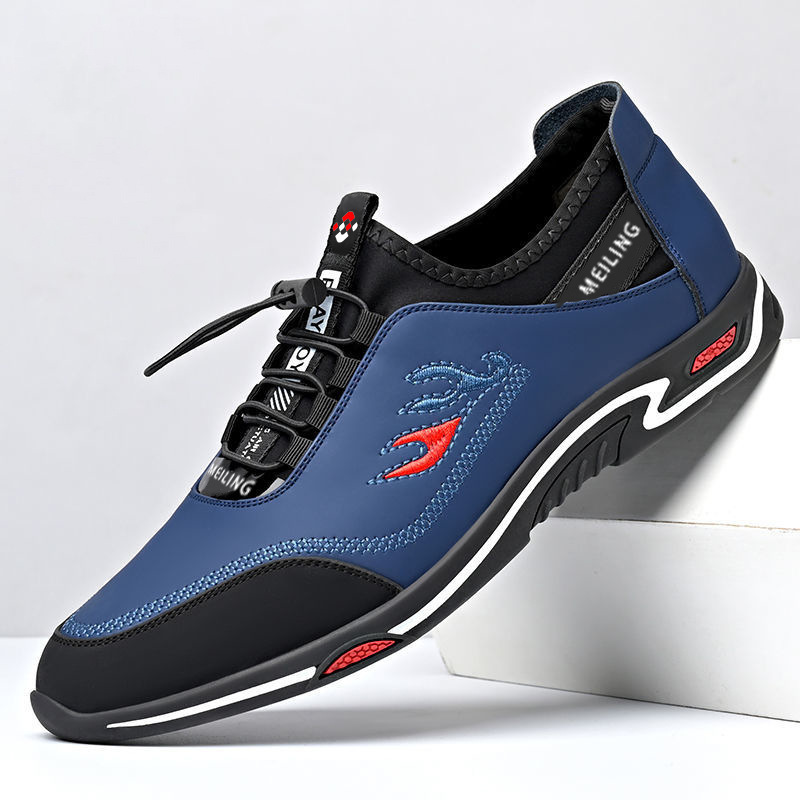 Spring 2025 new men's shoes Korean version of light soft bottom men's shoes fashion tide men's casual shoes a generation of hair
