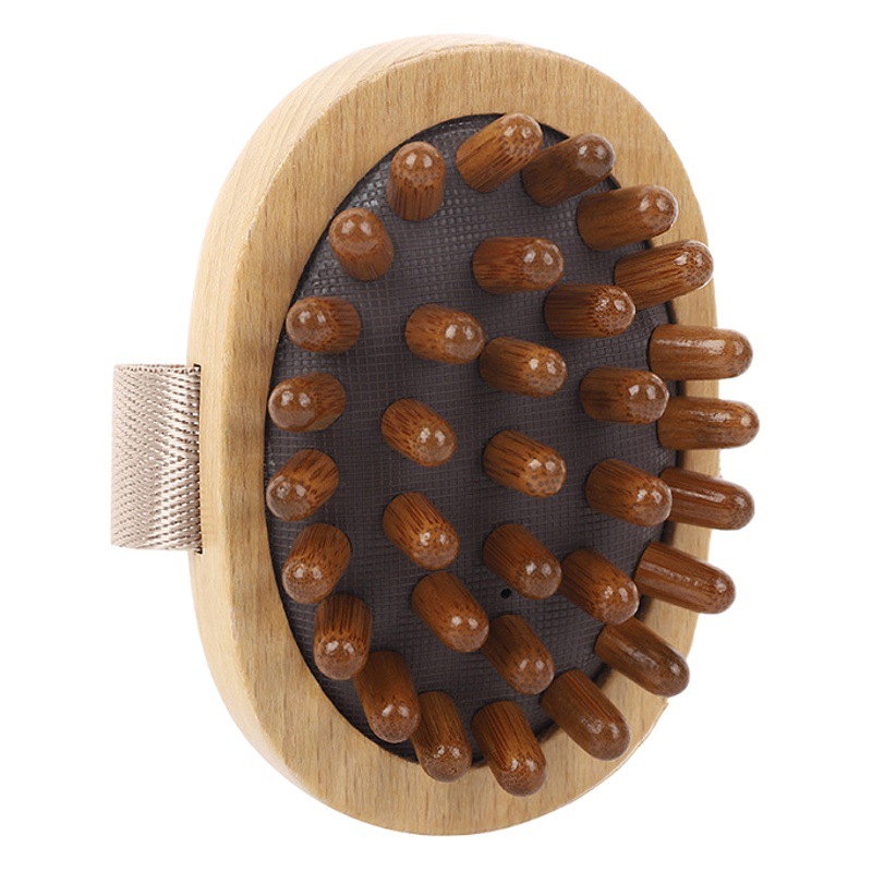 Hand-held head airbag dredge beech wood air cushion massager bullet massage brush acupoint meridian brush wholesale