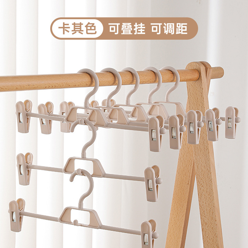 Picture of Trouser Rack Household Trouser Clip Seamless Clip Wardrobe Hanging Pants Storage Artifact Multifunctional Hanger for Underwear