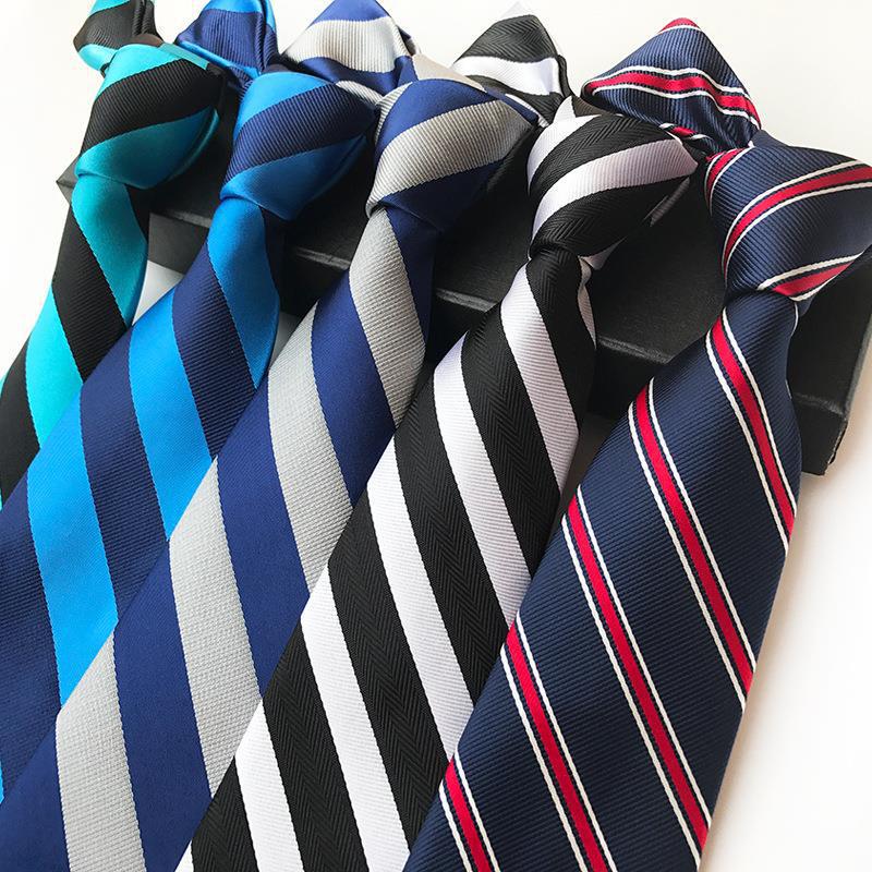 Wholesale in stock supply cross-border high-grade polyester tie men's suit tie business tie formal tie