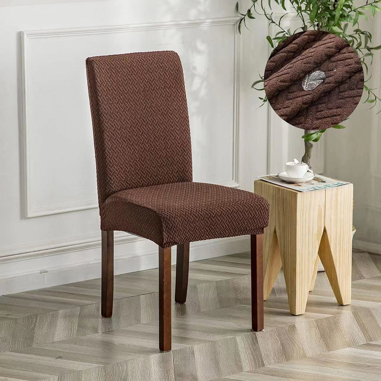 Picture of Long Lattice Waterproof Chair Cover T-Type Waterproof Chair Cover Waterproof Household Dust Cover