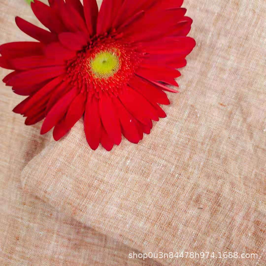 Picture of Pure Linen Enzyme Washed Linen 280CM Pure Linen 14*14 Extra Wide Fabric Yarn-dyed Linen Curtain Fabric