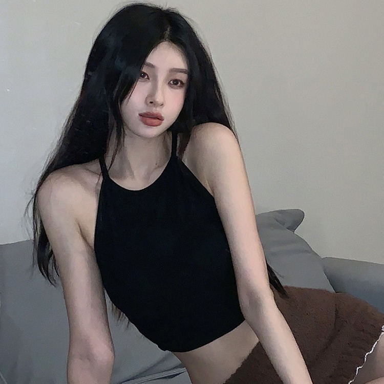 Picture of Pure Lust Style Sexy Halter Camisole Women's 2025 Summer Slim and Sexy Outer Wear Inner Layering Shirt Top