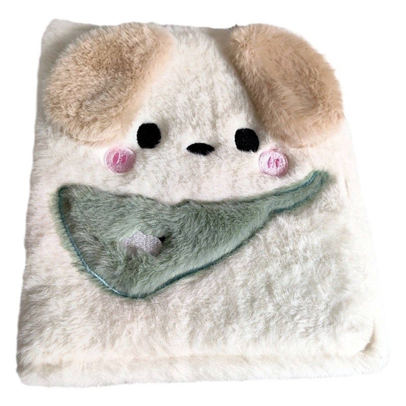 Puppy plush card book A6 loose-leaf 6-hole four-grid Polaroid album star-chasing album small card storage book photo book