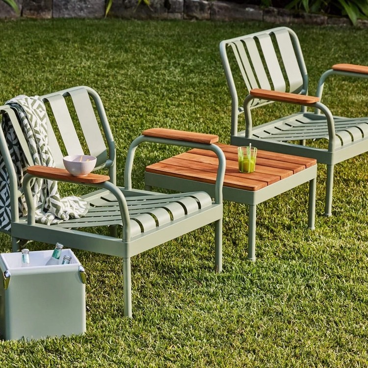 Outdoor table and chair combination: Jinjie milk tea shop table and chairs, fashionable garden courtyard villa, terrace balcony, café table and chairs
