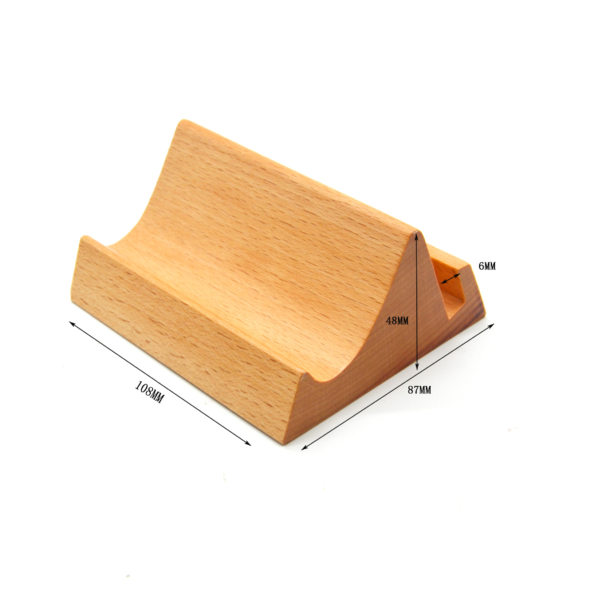 Picture of Wooden postcard base solid wood calendar base dining card table card photo holder card holder table card holder calendar base