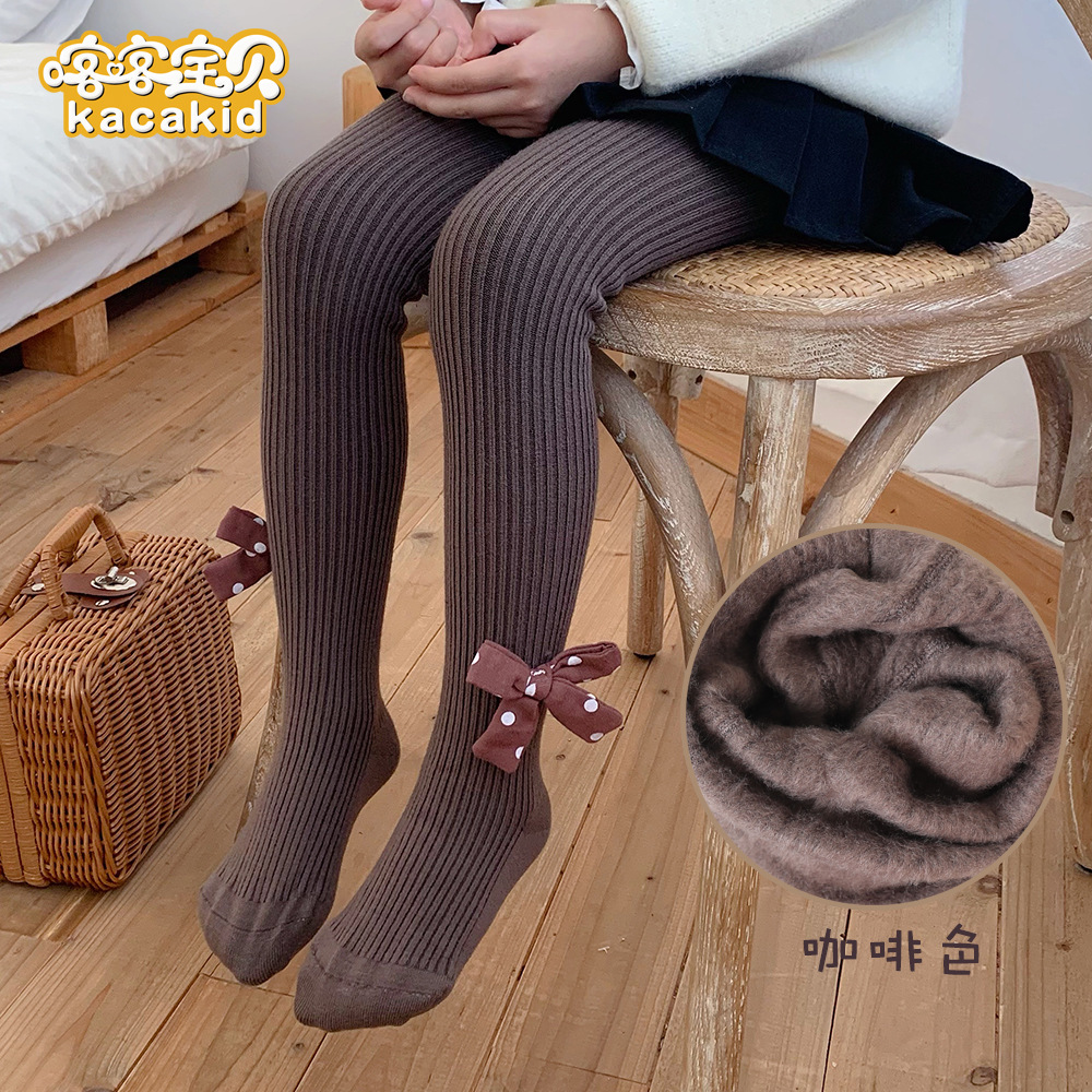 Picture of Children's Velvet Type a Leggings Baby Winter Warm Pantyhose Baby Thickeneded Pantyhose Girls Girls Wholesale