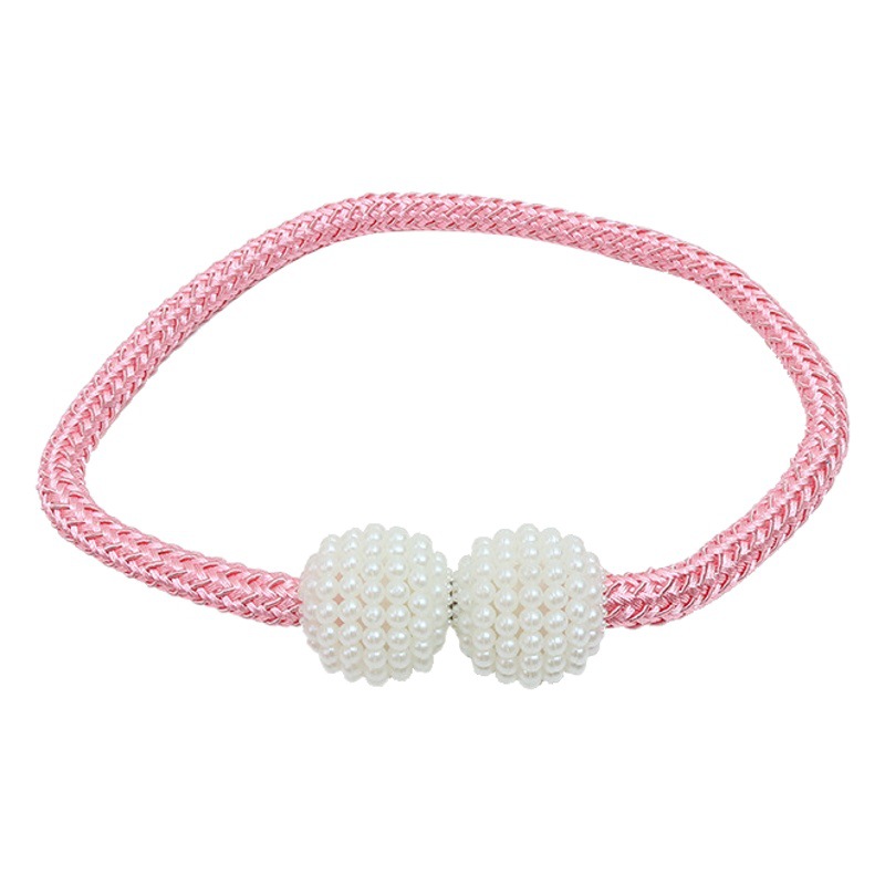 Picture of Curtain Tiebacks Wholesale Cross-Border No-Drill Large Pearl Magnetic Curtain Tiebacks Curtain Buckle Straps Curtain Accessories