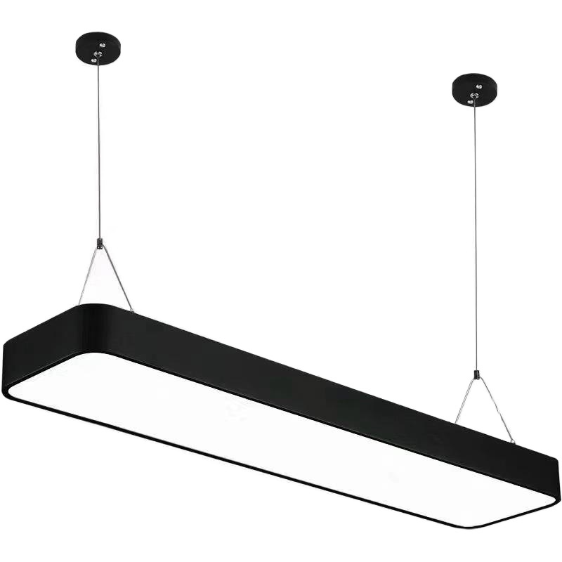 Led Pendant Linear Lights for Office Lighting, High-Brightness Ceiling Lights, Modular Office and Mall Led Square Channel Lights for Commercial Use