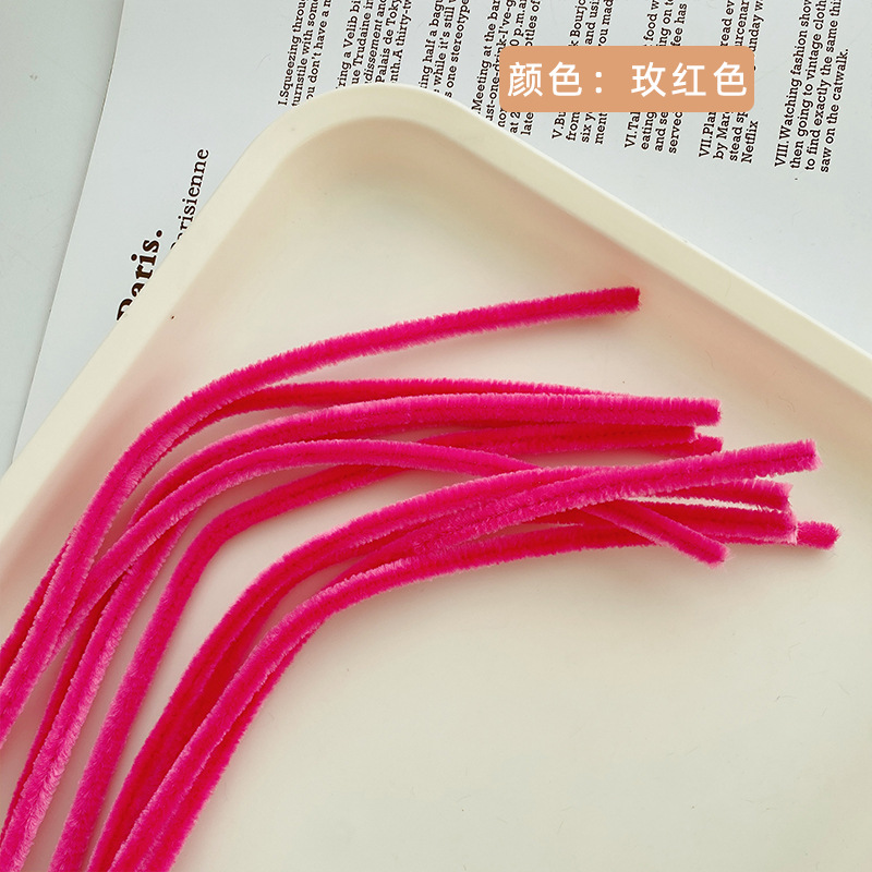 Picture of Colorful Macaron Hair Root Encryption Handmade Hair Root Twisting Stick DIY Kidsren's Toy Making Art Material Package